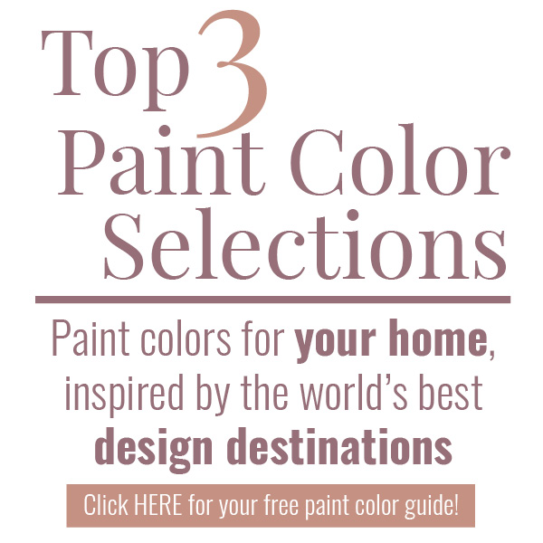 Top 3 Paint Color Selections inspired by the Il Fiorista Restaurant