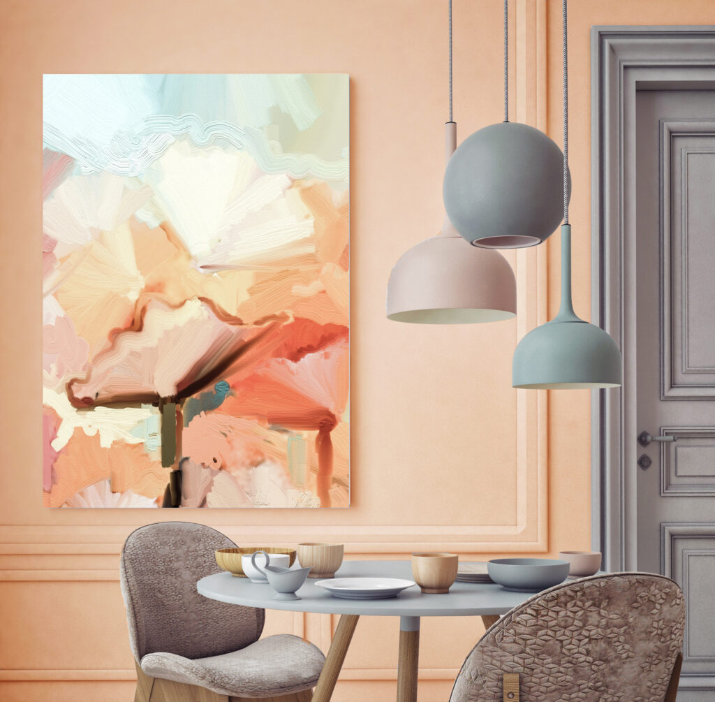 Top 3 Paint Color Selections inspired by the decor from ABC Carpet and Home - Sumptuous Peach by Sherwin Williams