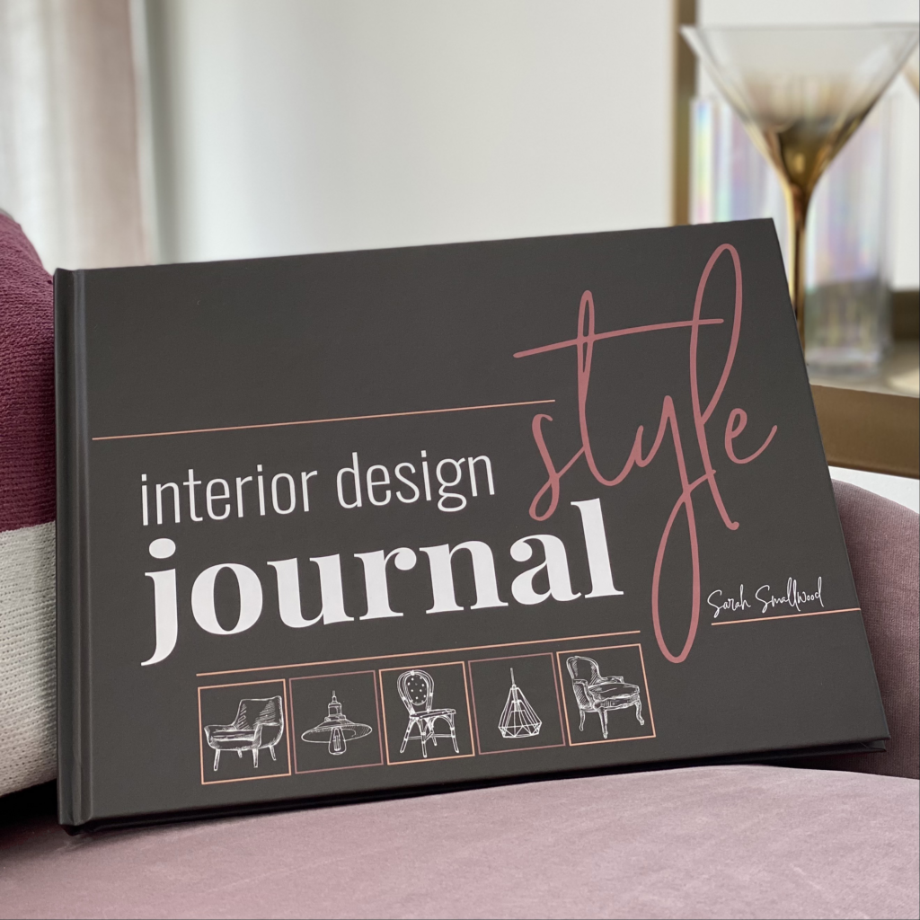 This image shows the cover of the book, the Interior Design Style Journal.