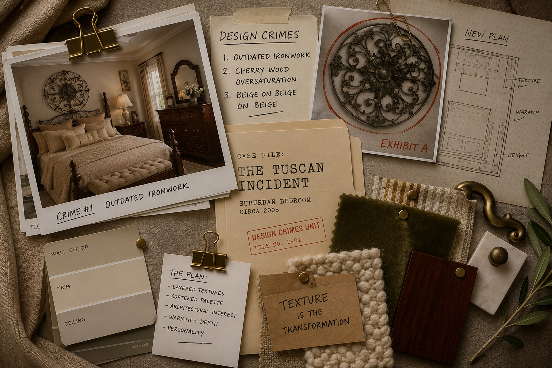 The Room Roast: A Dated Tuscan Bedroom Makeover - the Designer ...